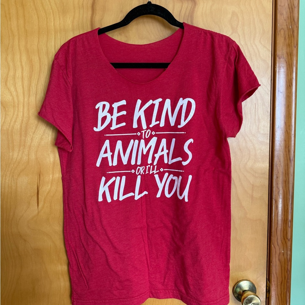 Red Graphic T-Shirt for Animal Lovers